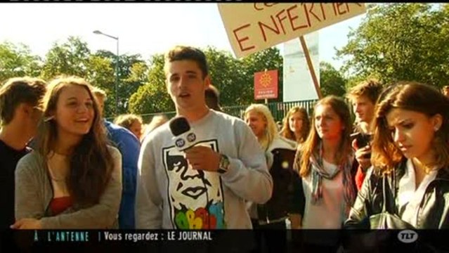 Blocus des lycéens du lycée Bellevue de Toulouse