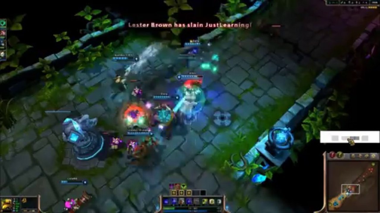 LOL FUN - Huge grab combo by thresh and blitzcrank - league-of-legends