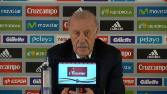 Qualif. CdM 2014 - Del Bosque très heureux après la Géorgie