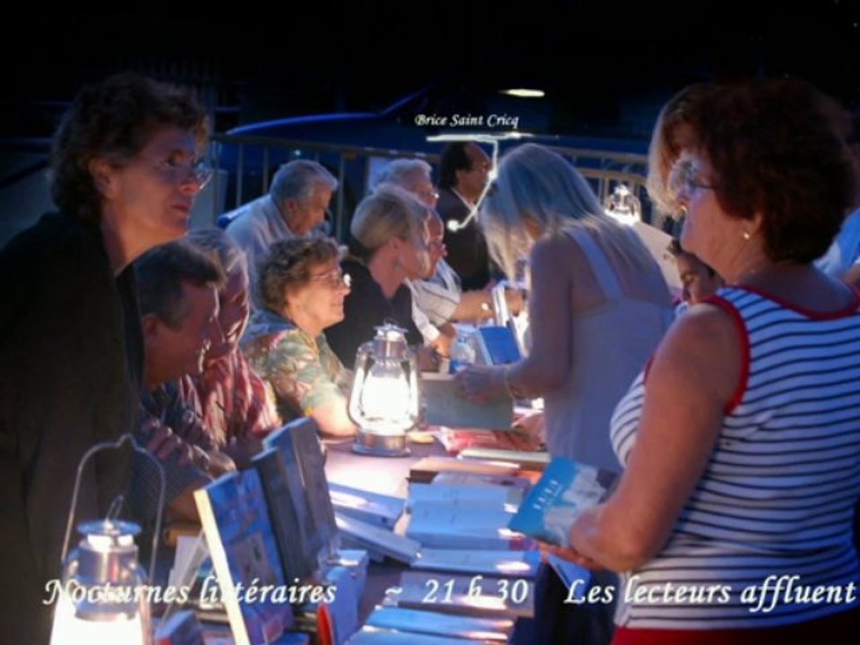 Vidéo Nocturnes littéraires et salons du livre de Brice Saint Cricq - Ecrivain français