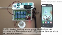DC and AC Power Output SmartPhone WIFI Controller Controls AC Lamp(Android System)