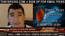 Pittsburgh Steelers vs. Baltimore Ravens Pick Prediction NFL Pro Football Odds Preview 10-20-2013