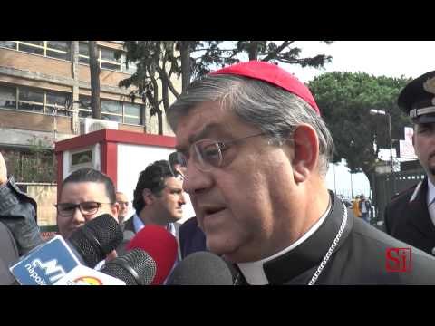 Napoli - Sepe inaugura la Banca del Latte Materno -1- (15.10.13)