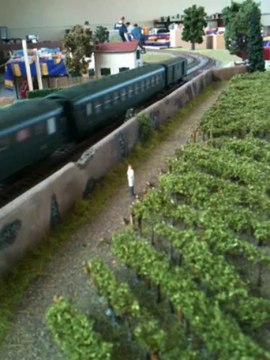 Passage au PN d'une A1A A1A 68020 Roco Dcc Sound tractant un express sur réseau romdan