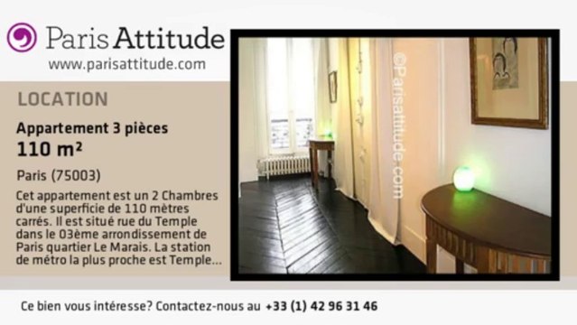 Appartement 2 Chambres à louer - Temple, Paris - Ref. 3660
