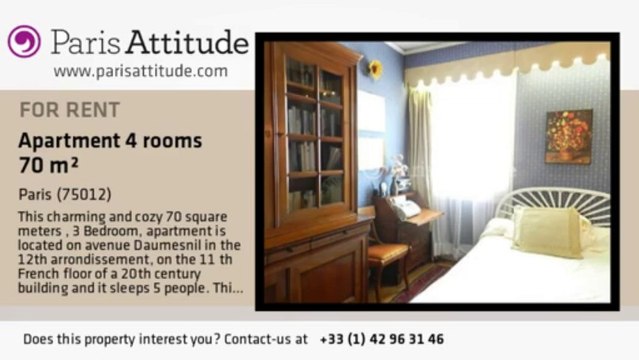 3 Bedroom Apartment for rent - Porte Dorée, Paris - Ref. 8304