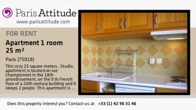 Studio Apartment for rent - Montmartre, Paris - Ref. 6528