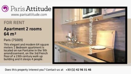 1 Bedroom Apartment for rent - Moulin Rouge/Pigalle, Paris - Ref. 4718