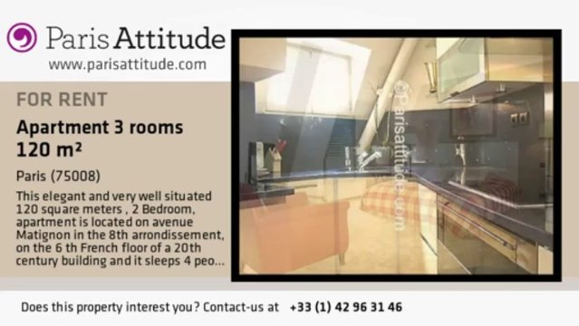 2 Bedroom Apartment for rent - Champs Elysées, Paris - Ref. 7452