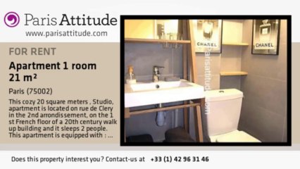 Studio Apartment for rent - Montorgueil, Paris - Ref. 7615