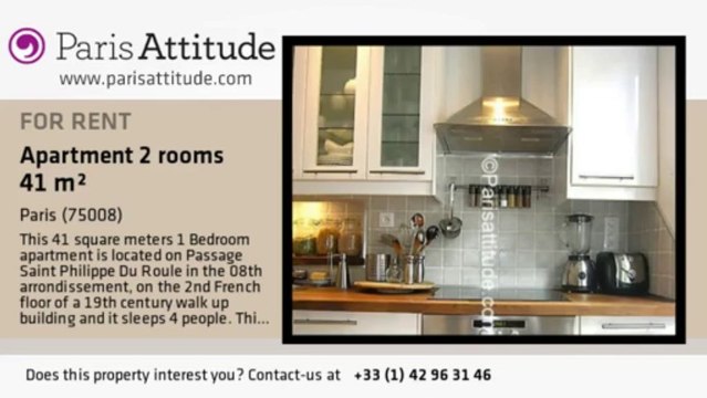 1 Bedroom Apartment for rent - Miromesnil, Paris - Ref. 4862