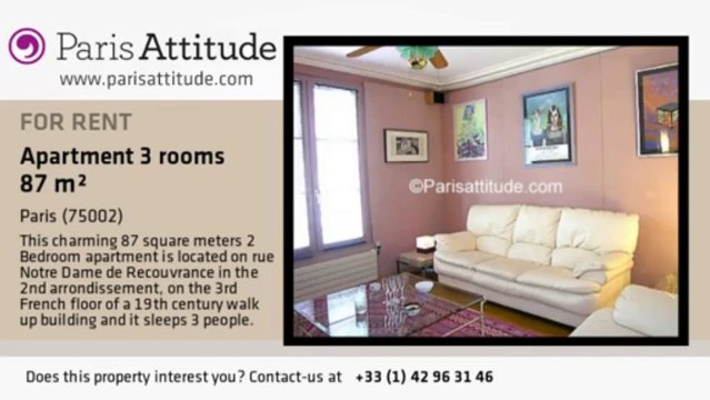 2 Bedroom Apartment for rent - Montorgueil, Paris - Ref. 2762