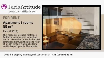 1 Bedroom Townhouse for rent - Montmartre, Paris - Ref. 7882