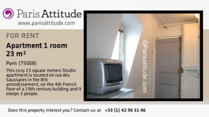 Studio Apartment for rent - Miromesnil, Paris - Ref. 4116