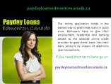Payday Loans Edmonton Canada- Instant Payday Loans  Bad Credit OK