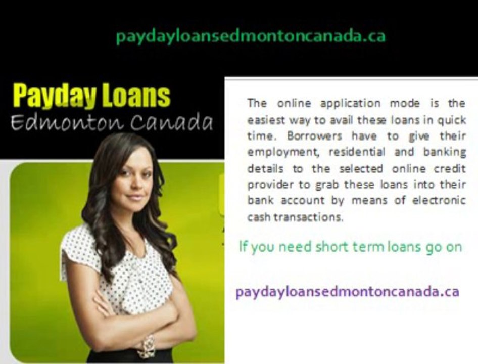 Payday Loans Edmonton Canada- Instant Payday Loans  Bad Credit OK