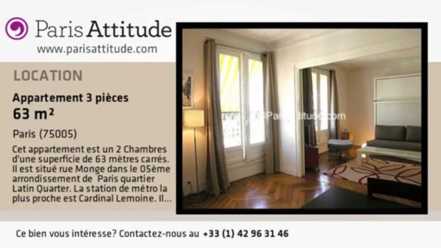 Appartement 2 Chambres à louer - Place Monge, Paris - Ref. 3557