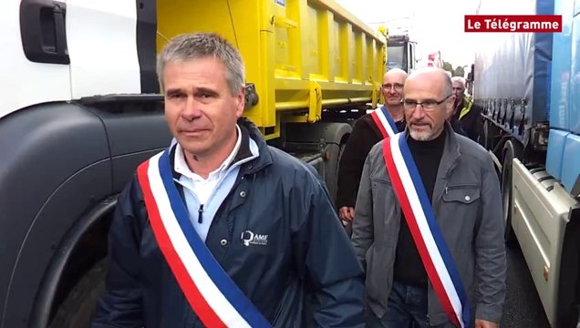 Morlaix. Ecotaxe : opération escargot sur la RN12