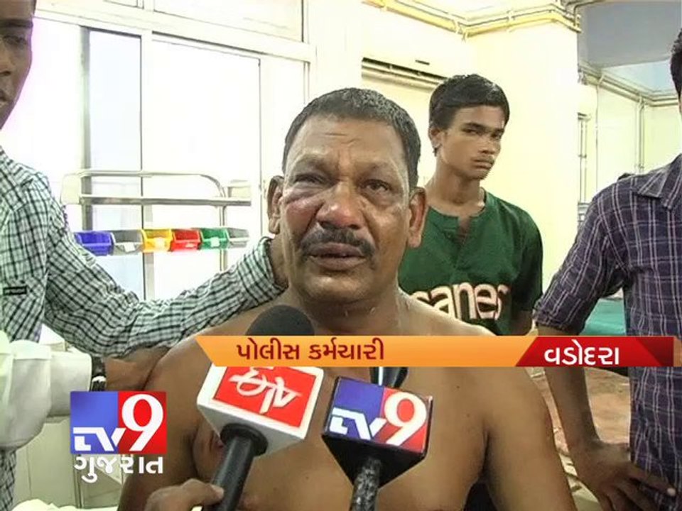Raid by cops, Slaughter house caretaker sparks violence, Vadodara - Tv9 Gujarat