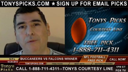 Télécharger la video: Atlanta Falcons vs. Tampa Bay Buccaneers Pick Prediction NFL Pro Football Odds Preview 10-20-2013