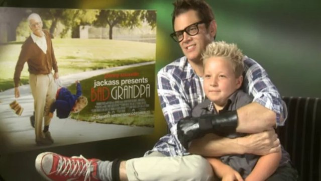 Johnny Knoxville jokes in Bad Grandpa interview