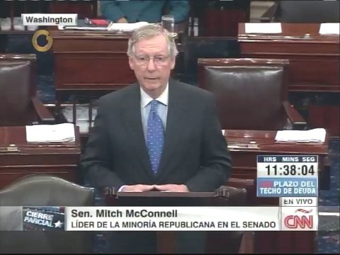 Senado de EEUU logra acuerdo para elevar techo de la deuda y reabrir Gobierno