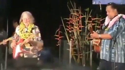 Un mec complètement exité pendant un concert