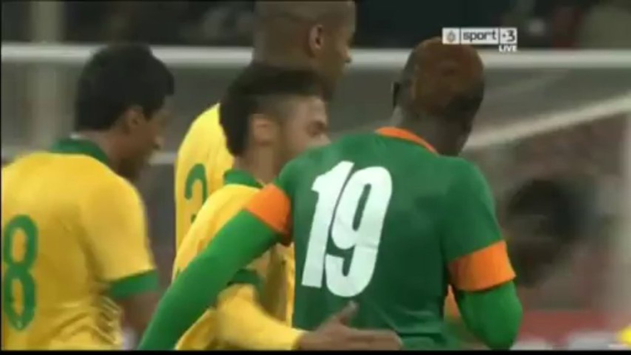 Bresil vs Zambie (2-0) Le geste maladroit de Neymar