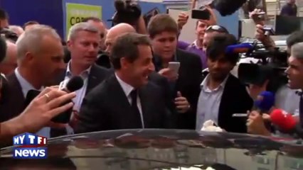 Nicolas Sarkozy, papa ému, reçoit une peluche pour Giulia