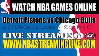 Watch Detroit Pistons vs Chicago Bulls Live Streaming Game Online