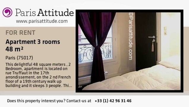 2 Bedroom Apartment for rent - Batignolles, Paris - Ref. 7043