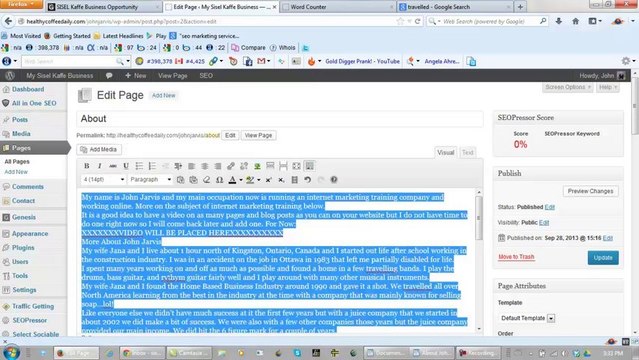 The SISEL Kaffe Blogging System Part 2