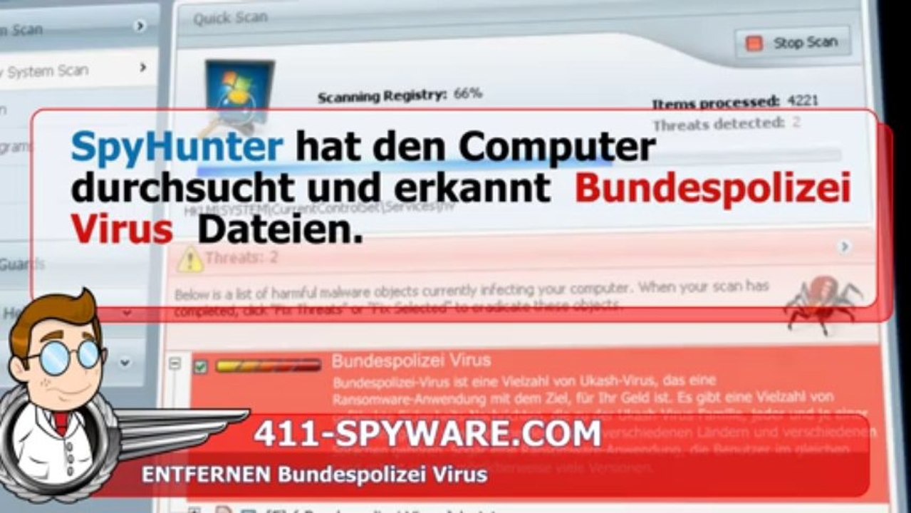 Entfernen Bundespolizei Virus