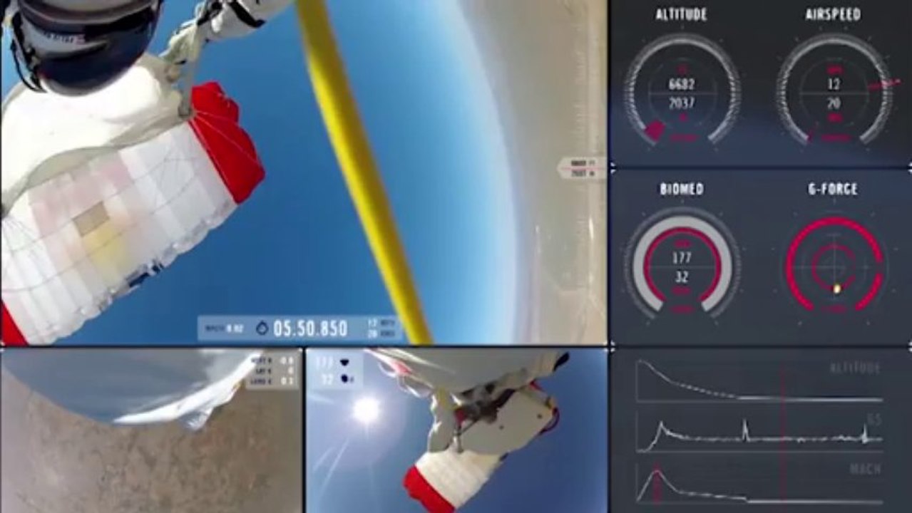 Le saut de Baumgartner vu sous un angle inédit