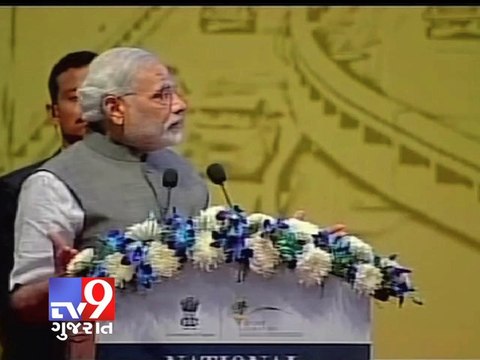 Modi addresses Summit on Inclusive Urban Development at Mahatma Mandir - Tv9 Gujarat