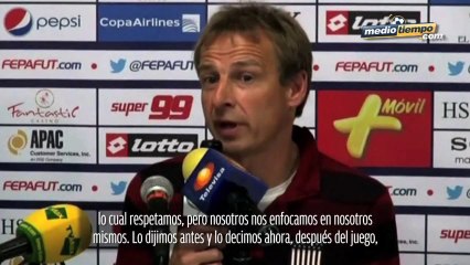 Klinsmann lamentó la derrota de Panamá ante su equipo