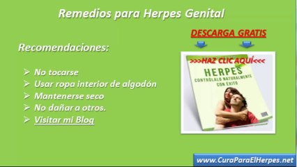 Remedios para el Herpes Genital
