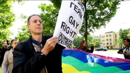 Sotchi 2014 - Des militants contre les lois anti-gays