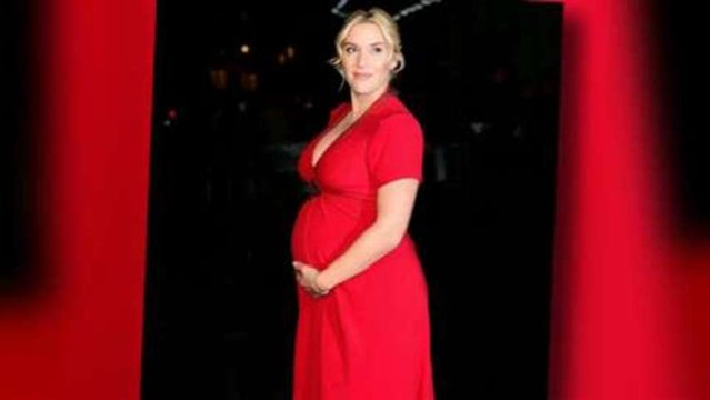 Kate Winslet Shows Off Her Baby Bump