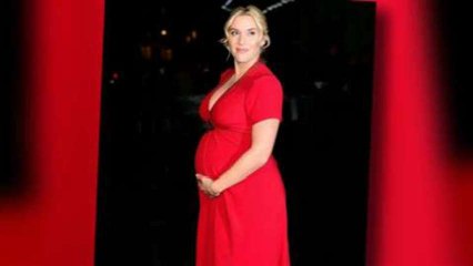 Kate Winslet Shows Off Her Baby Bump