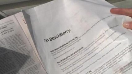 Struggling company Blackberry pleads to customers not to abandon it