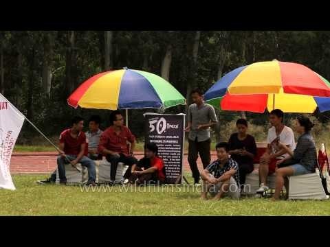 Naga youth in the heat at the 50th Naga Fest