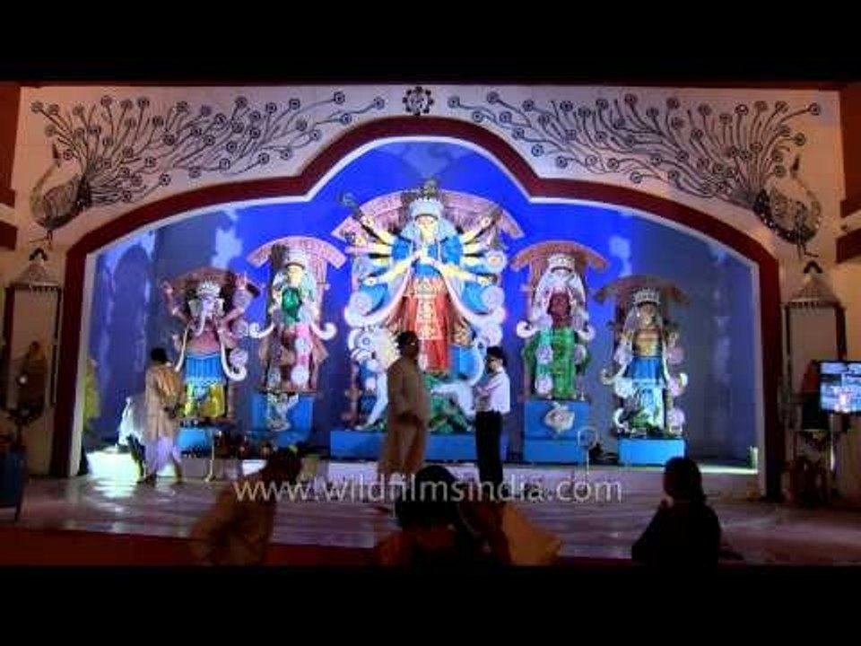 Durga puja pandal at CR park, New Delhi