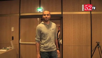 Arrivée de Tony Parker au WSOPE 2012