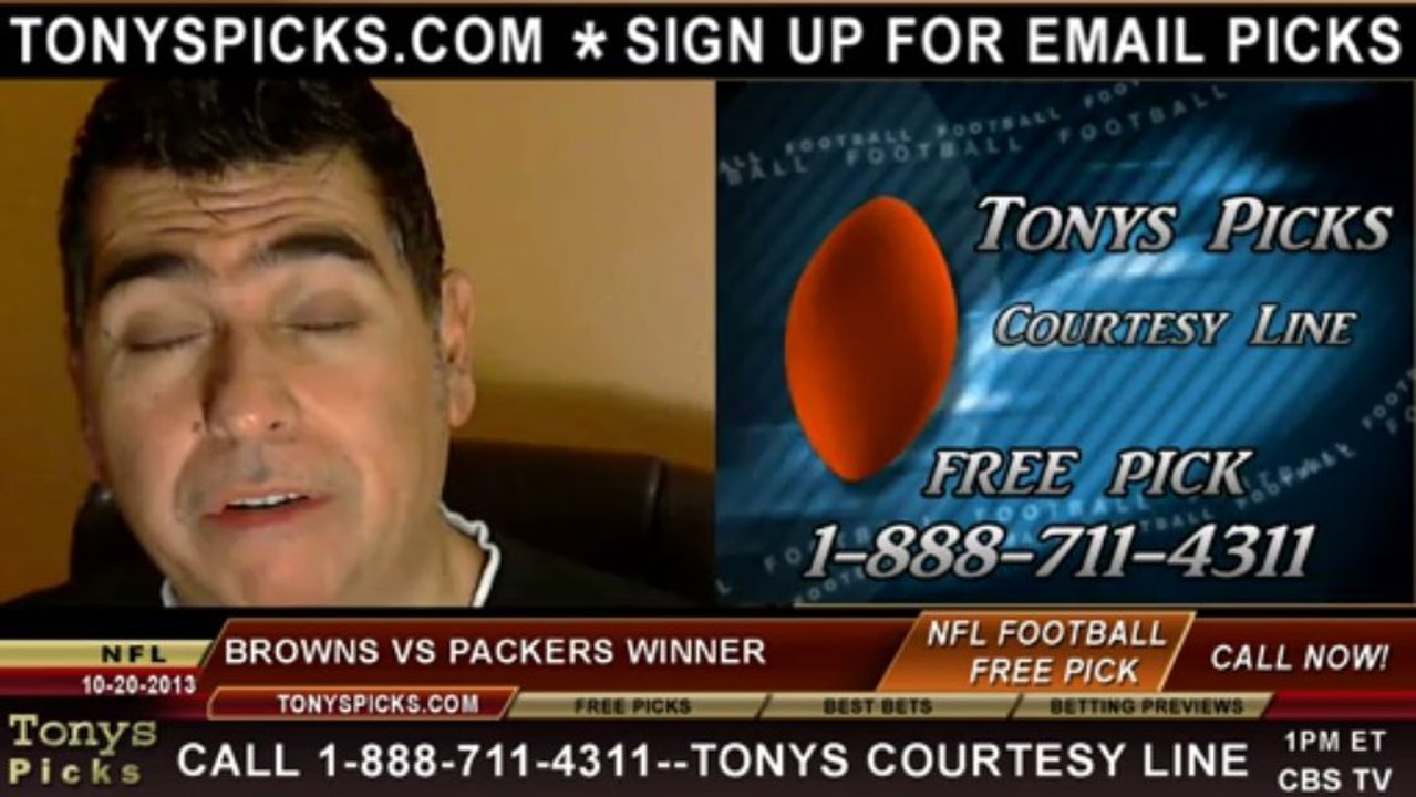 Green Bay Packers vs. Cleveland Browns Pick Prediction NFL Pro Football Odds Preview 10-20-2013