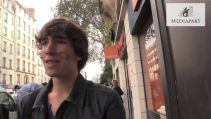 Les lycéens manifestent à Paris contre les expulsions