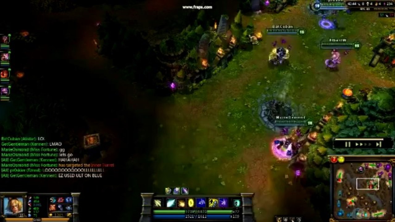 LOL FUN - Ezreal blind steal nashor - league-of-legends