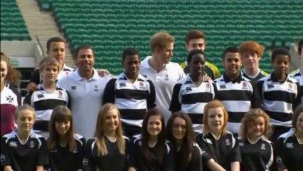 Prince Harry plays rugby: Royal hits the pitch at Twickenham