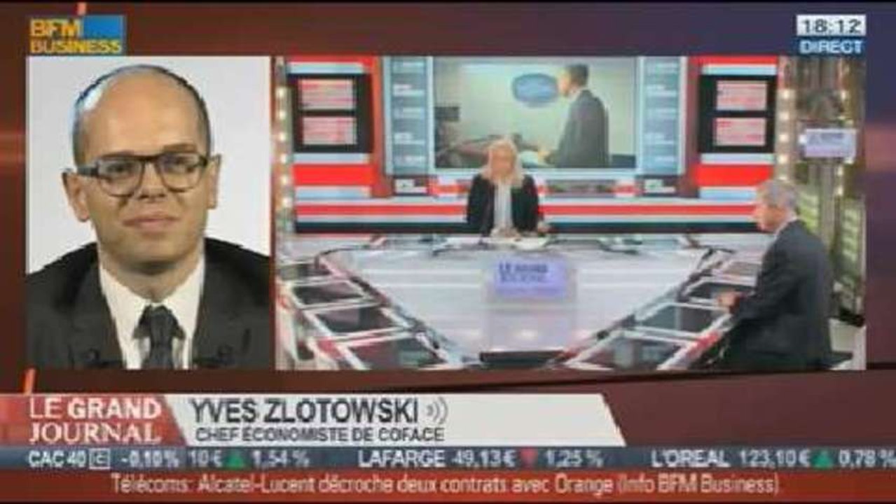 André Kaspi, historien des États-Unis et Yves Zlotowsky, chef économiste de Coface, dans Le Grand Journal - 17/10 1/4