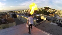 Fire Breather filmed with GoPro and 24 GoPro Array
